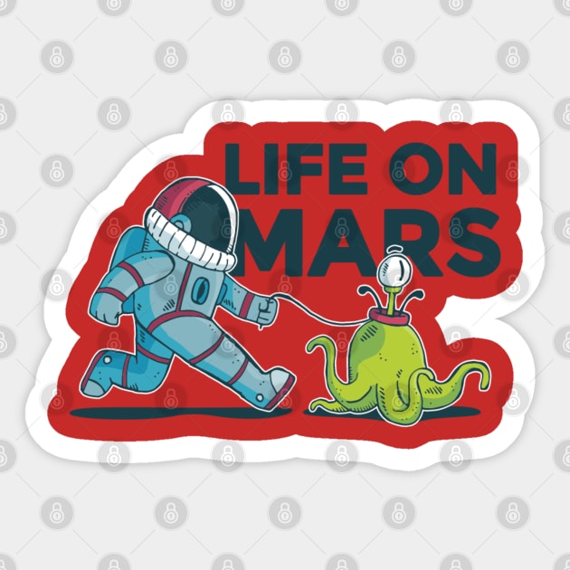 Life on Mars Sticker by madeinchorley